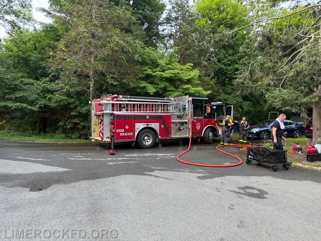 Engine 3 first in at working fire 7-26