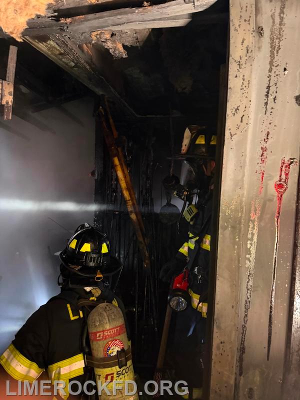 Engine 8 operating in the Fire 