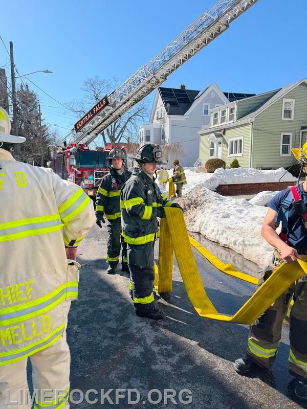 Clean up after fire in Central Falls