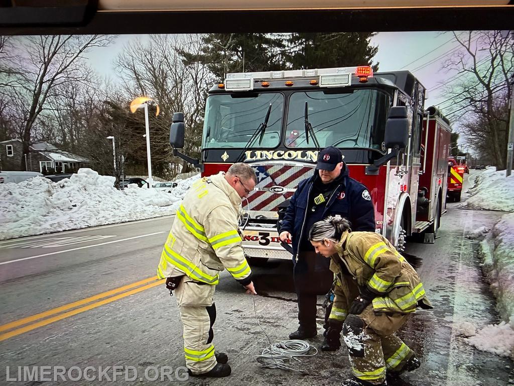 Hazmat Task Force setting up Grounding Field 
