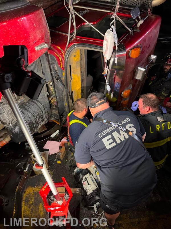 MVA Truck Rollover with Hazmat and Entrapment 5-26