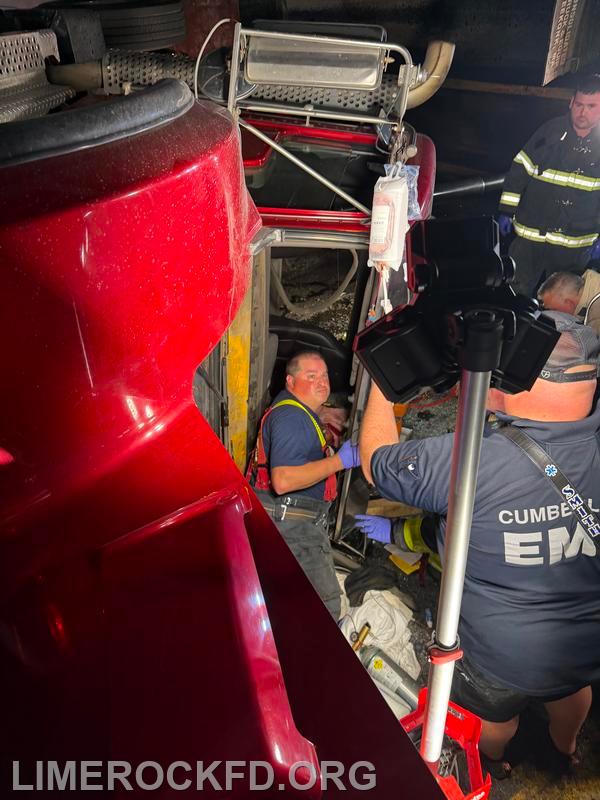 MVA Truck Rollover with Hazmat and Entrapment 5-26