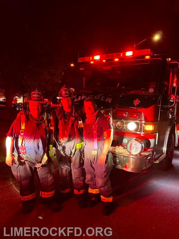 D Platoon Engine 3 after a fire 5-26