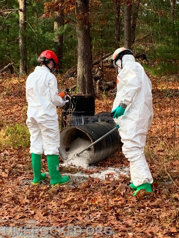 Route 295 Barrels of White Powder Testing 